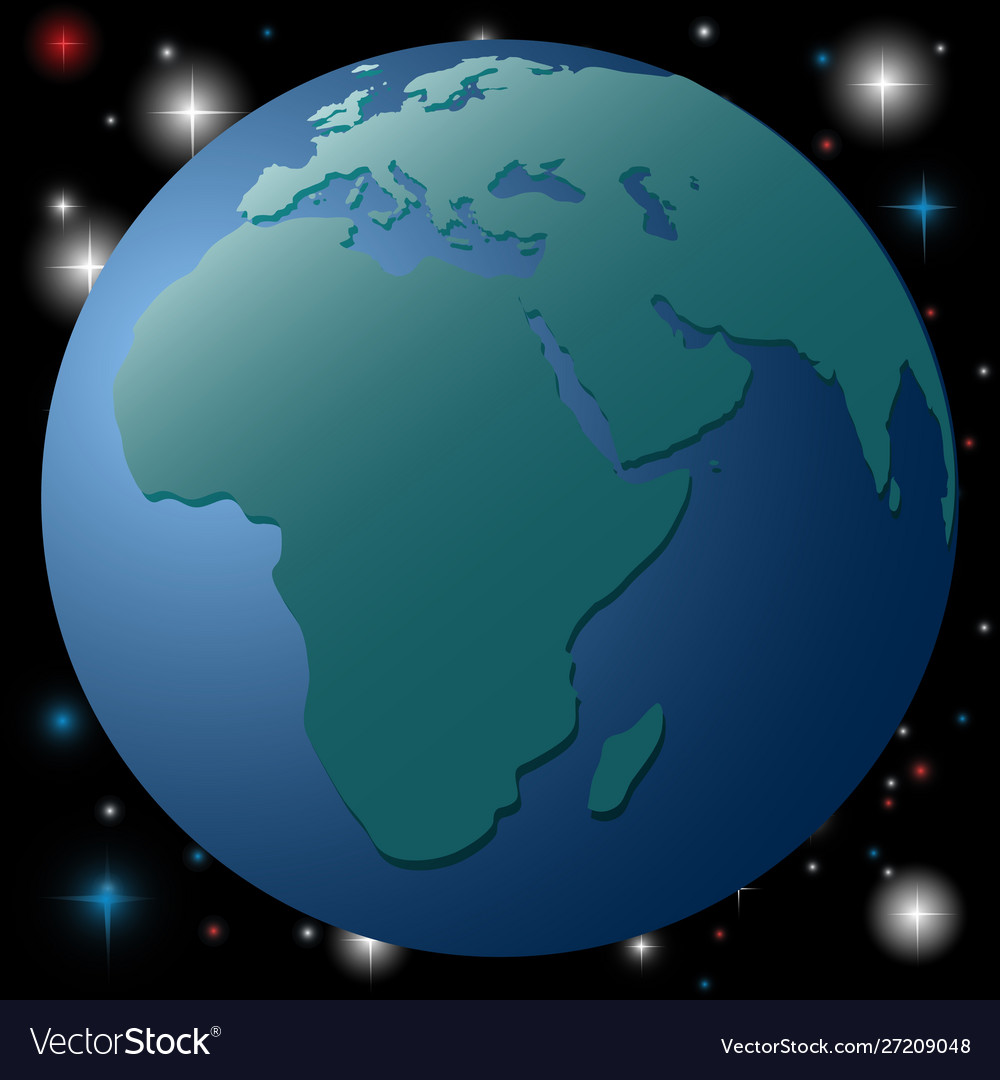 A simple schematic image globe Vector Image A simple schematic image globe
