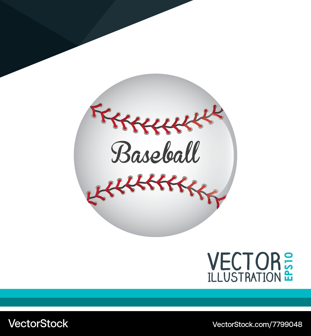 Baseball icon design Royalty Free Vector Image