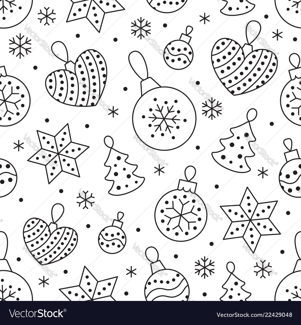 Black Snowflake Pattern
