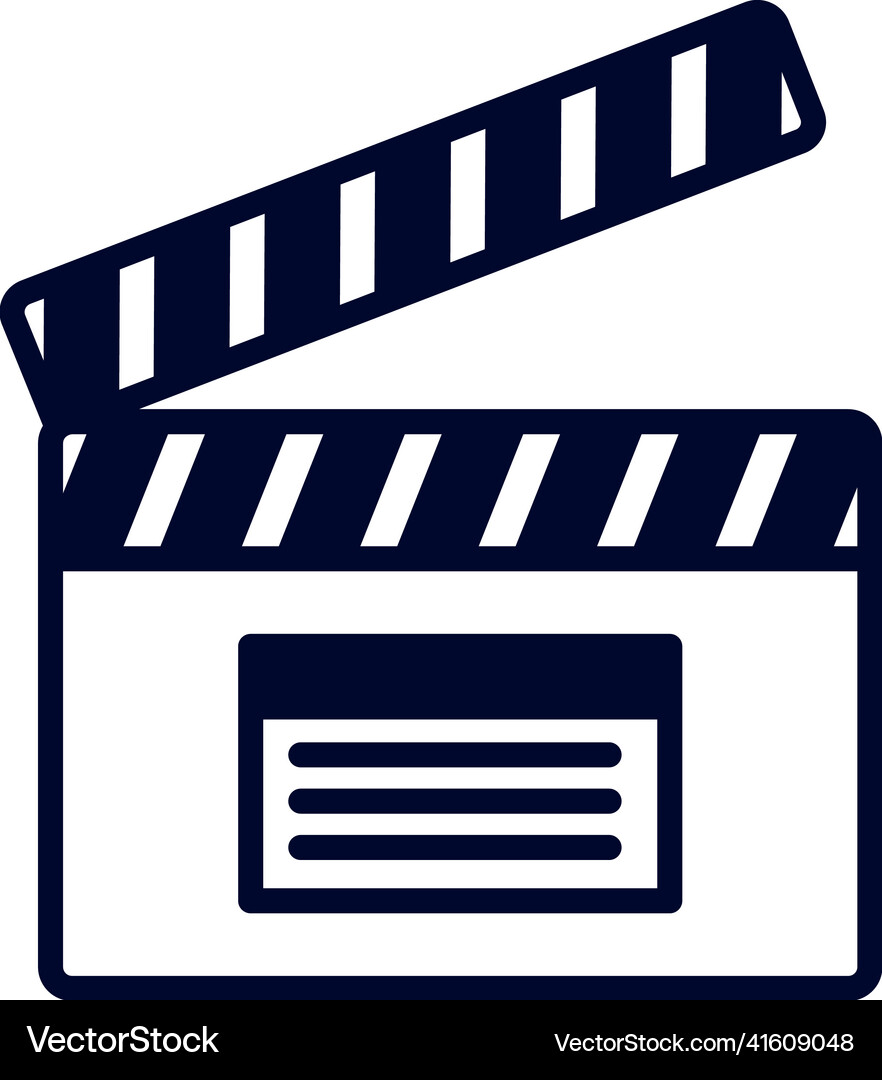 Clapperboard icon Royalty Free Vector Image - VectorStock
