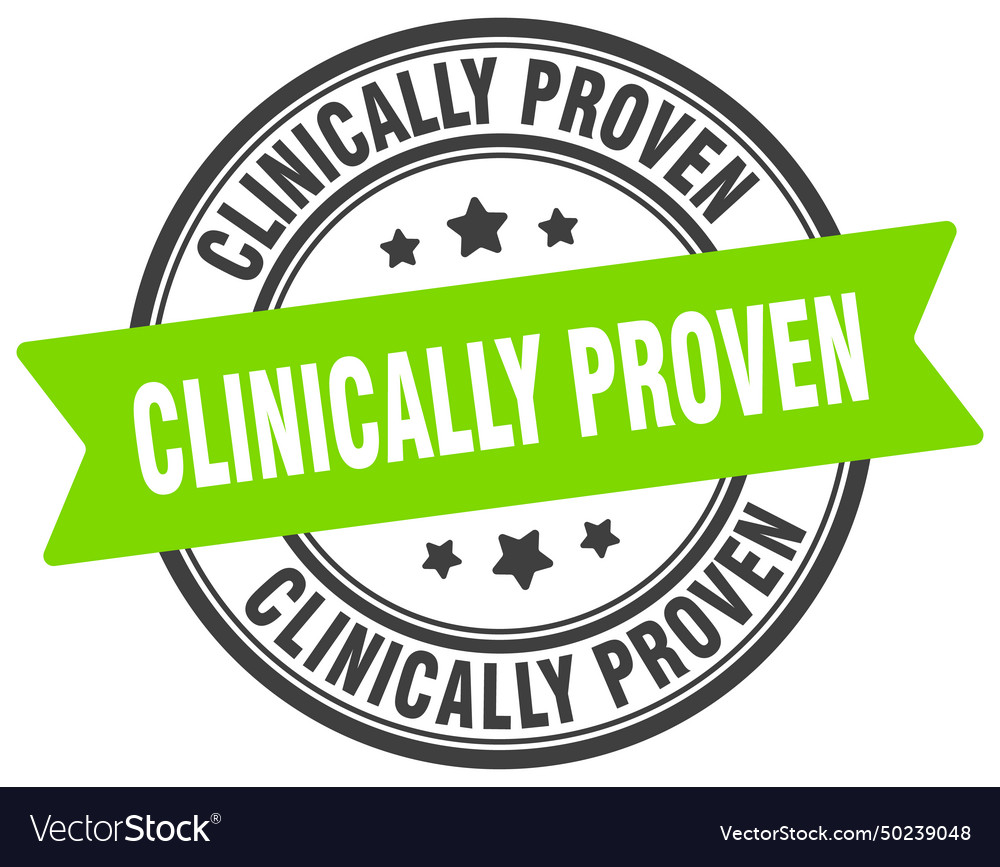 Clinically proven stamp label