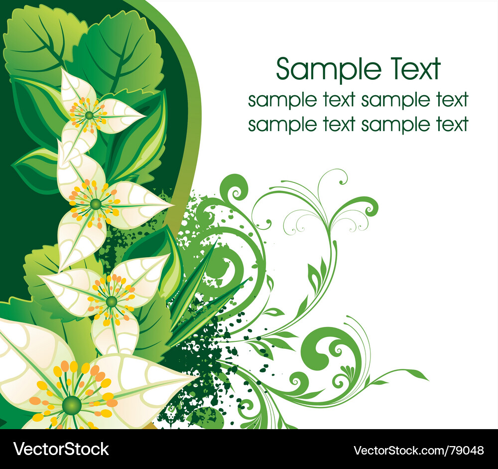 Floral background Royalty Free Vector Image - VectorStock