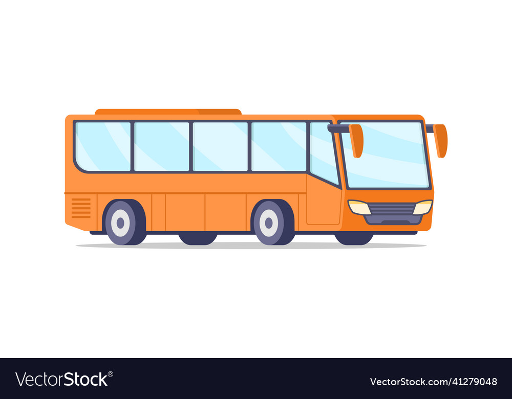 Modern public intercity bus for passenger Vector Image