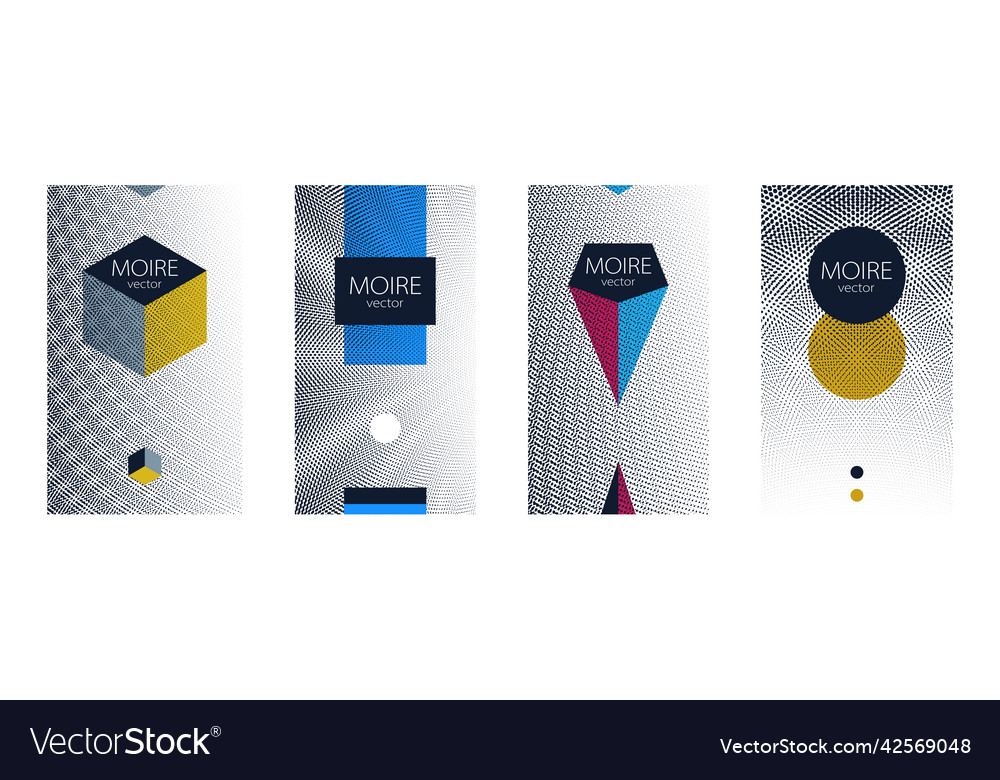 Moire pattern dots abstract backgrounds