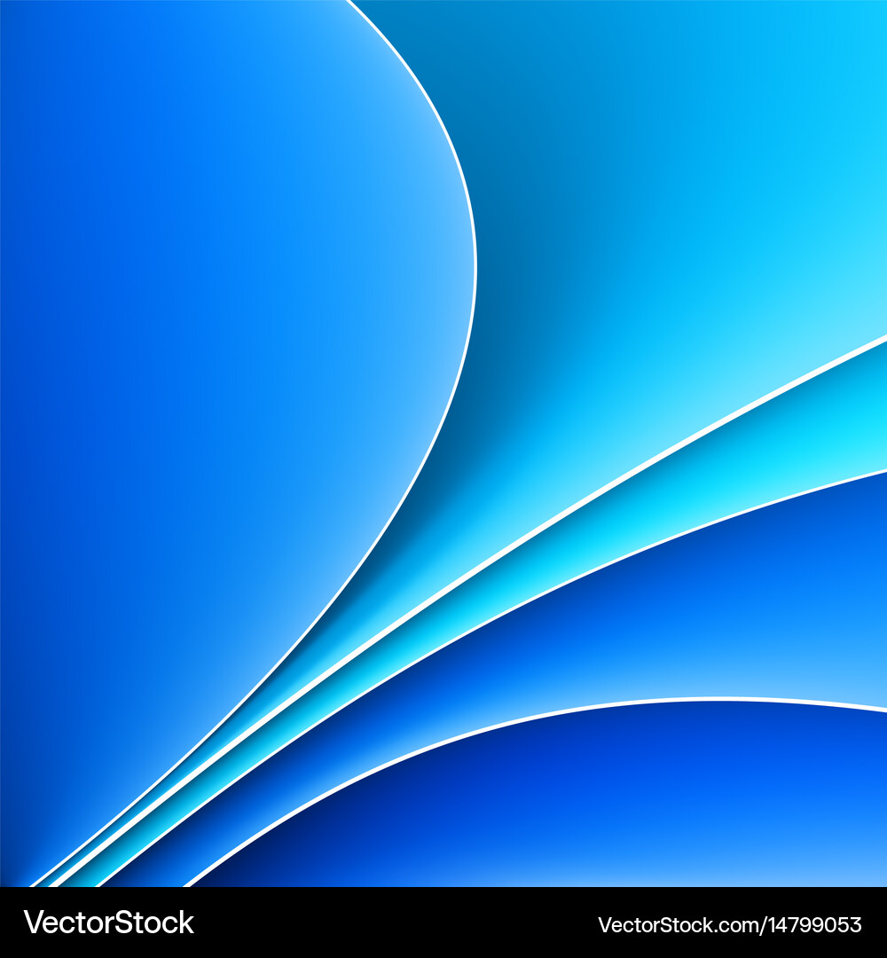 Fluid Blue Waves Royalty Free Vector Image - VectorStock