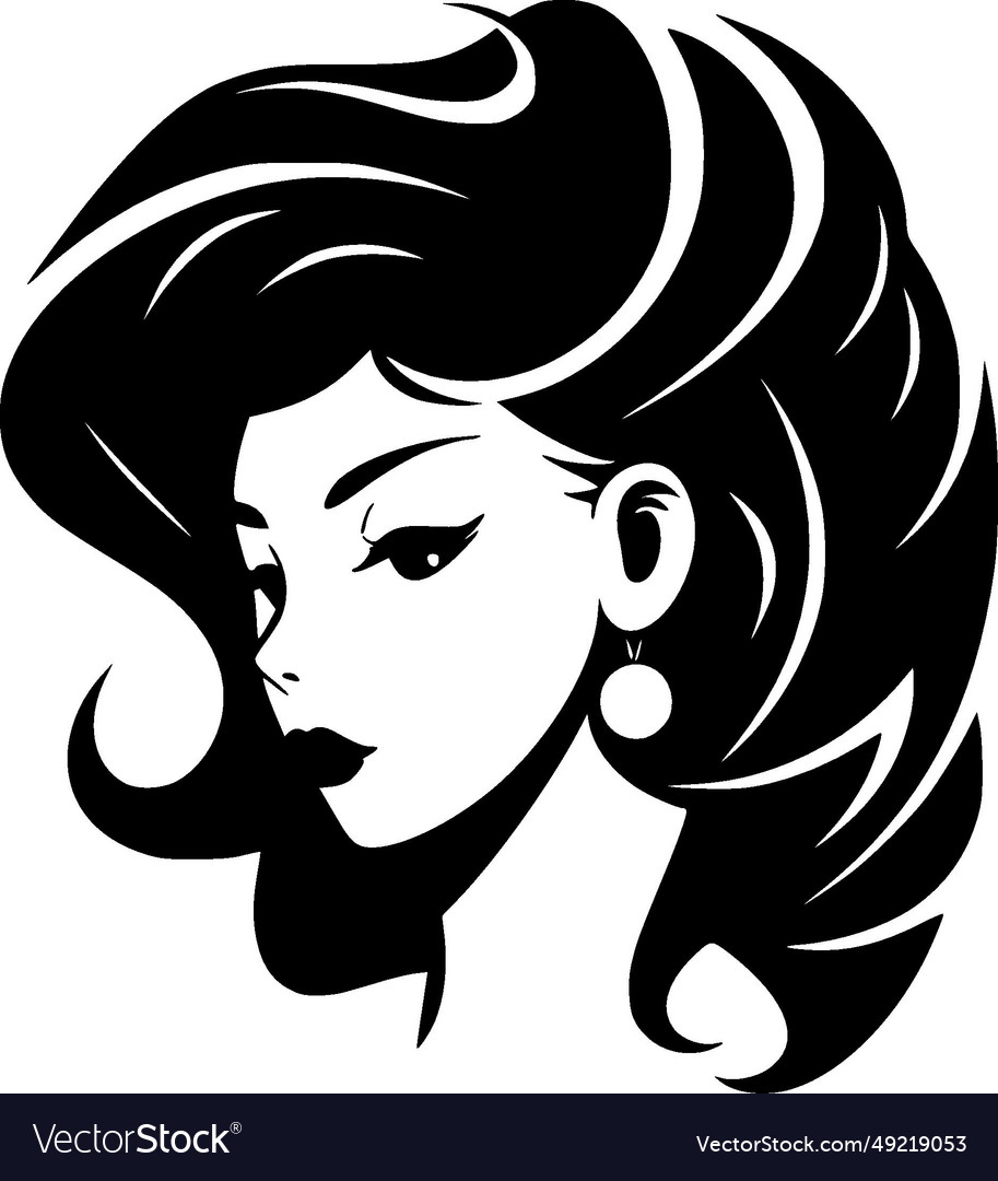 Hair - minimalist and flat logo