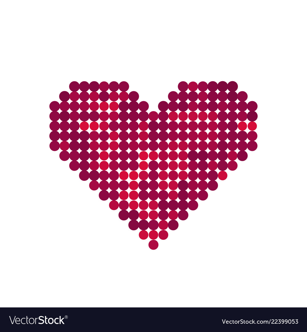 Heart with halftone effect