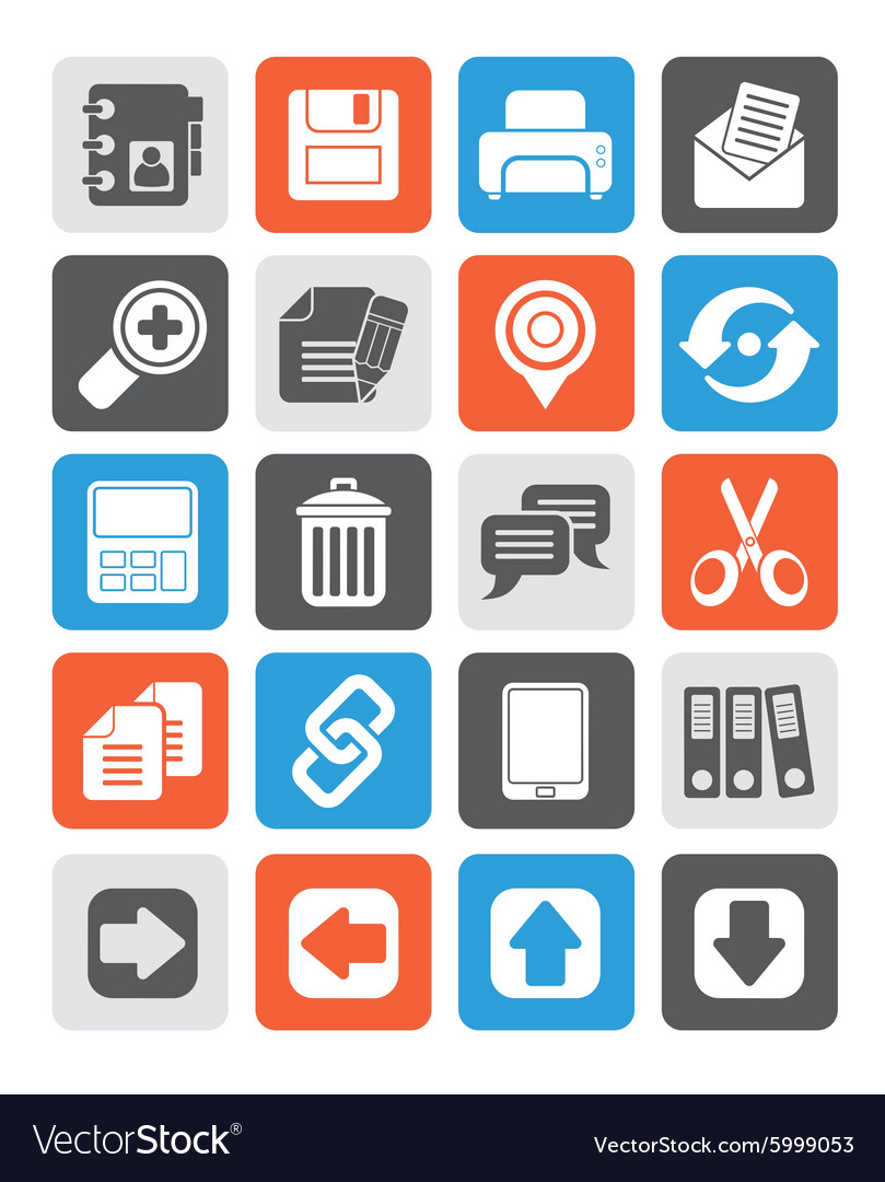 Internet interface icons