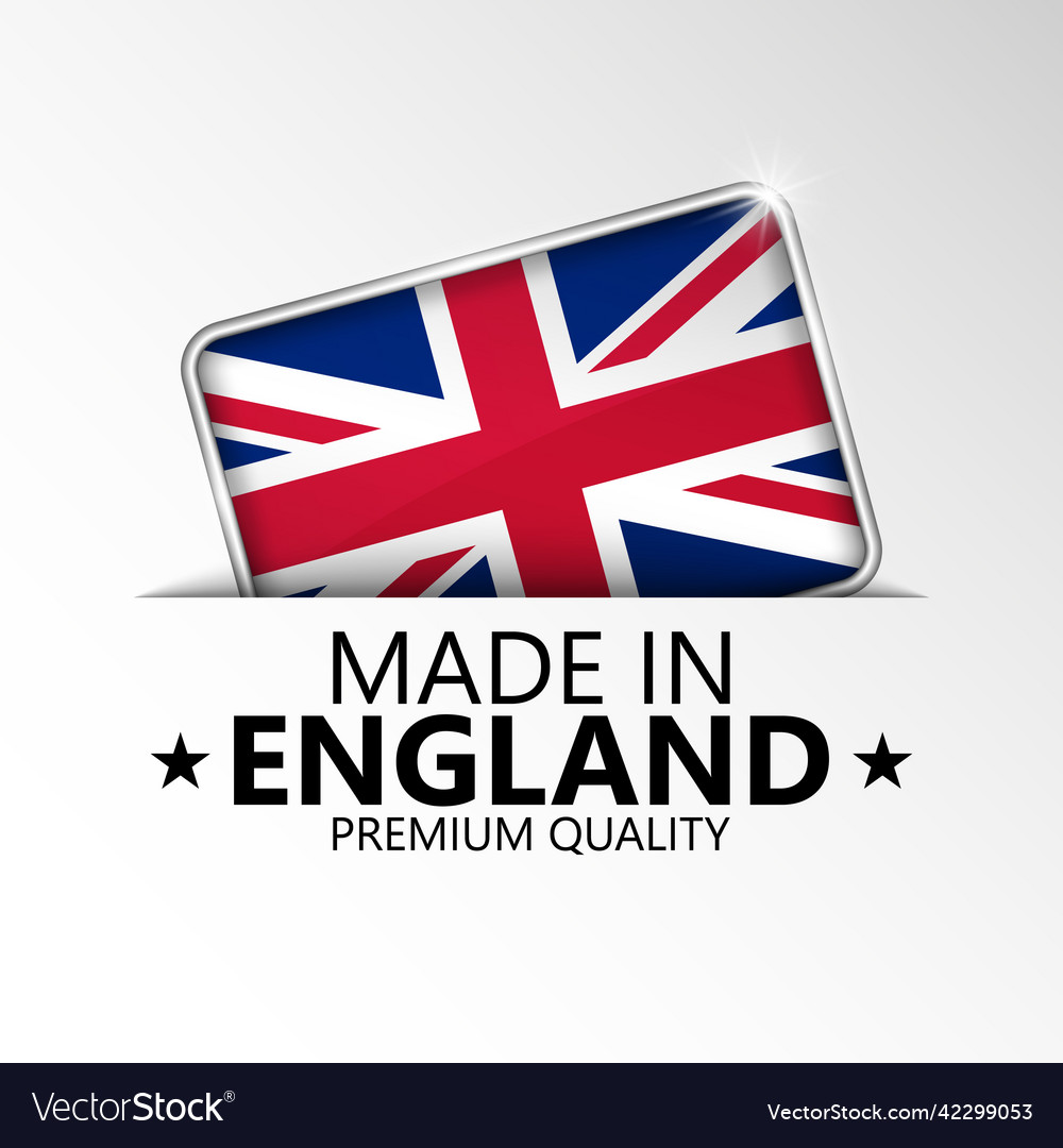 Made in england graphic and label Royalty Free Vector Image