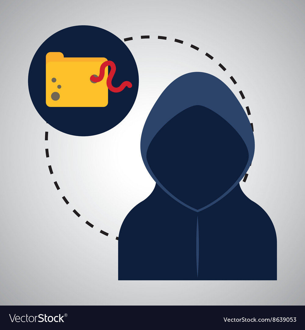 Security system design warning icon protection Vector Image