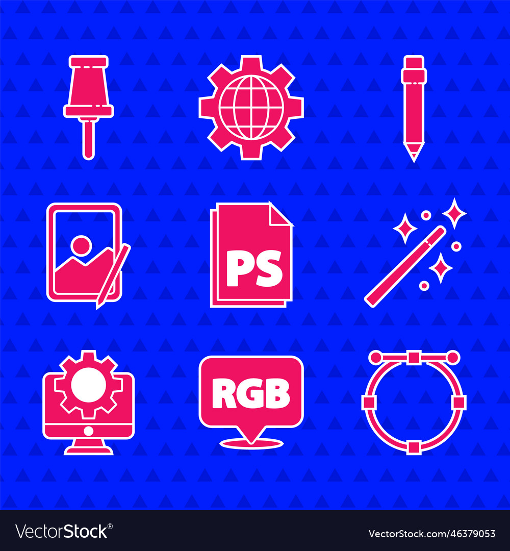Set ps file document speech bubble with rgb vector image Set ps file document speech bubble with rgb
