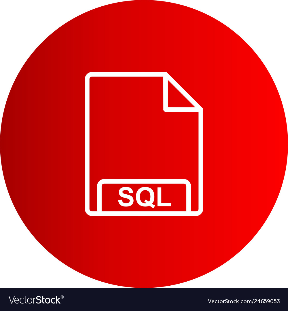 Sql icon Royalty Free Vector Image - VectorStock