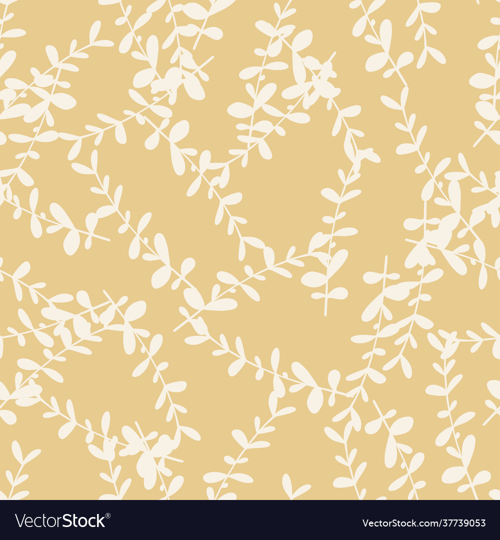 White random eucalyptus branches botanic shapes vector image White random eucalyptus branches botanic shapes
