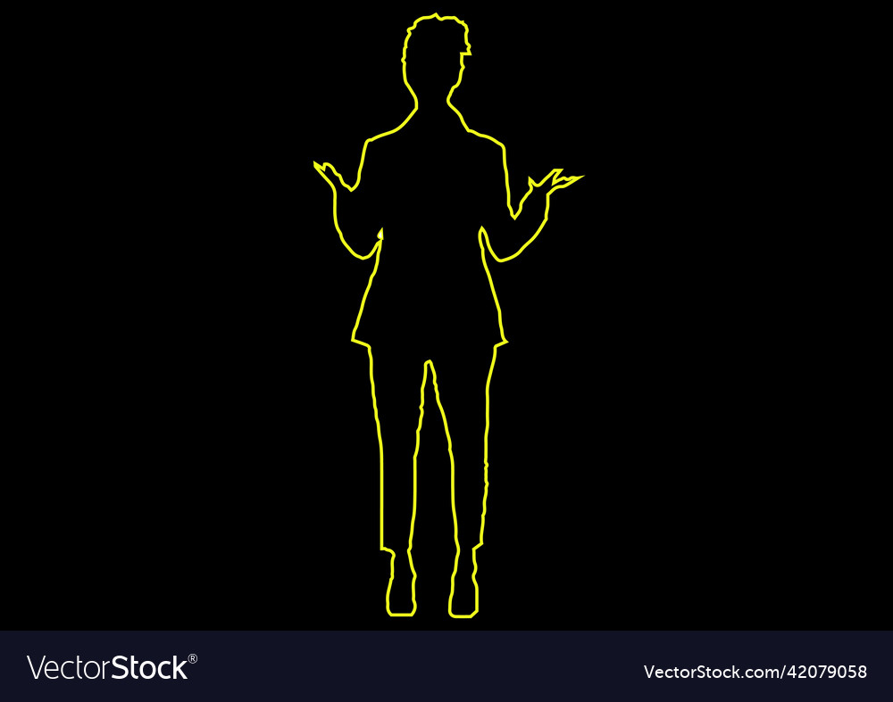 A silhouette business women who talking