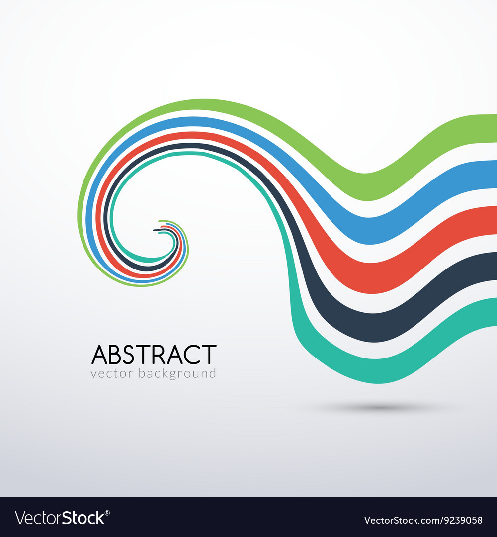 Abstract flat lines background for business Vector Image