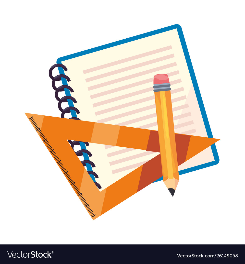 Back to school flat design Royalty Free Vector Image