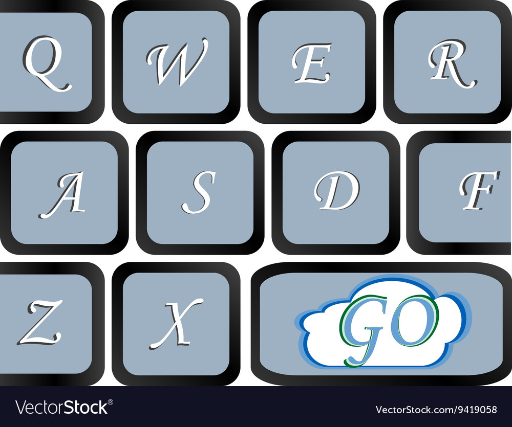Button on the computer keyboard which go write