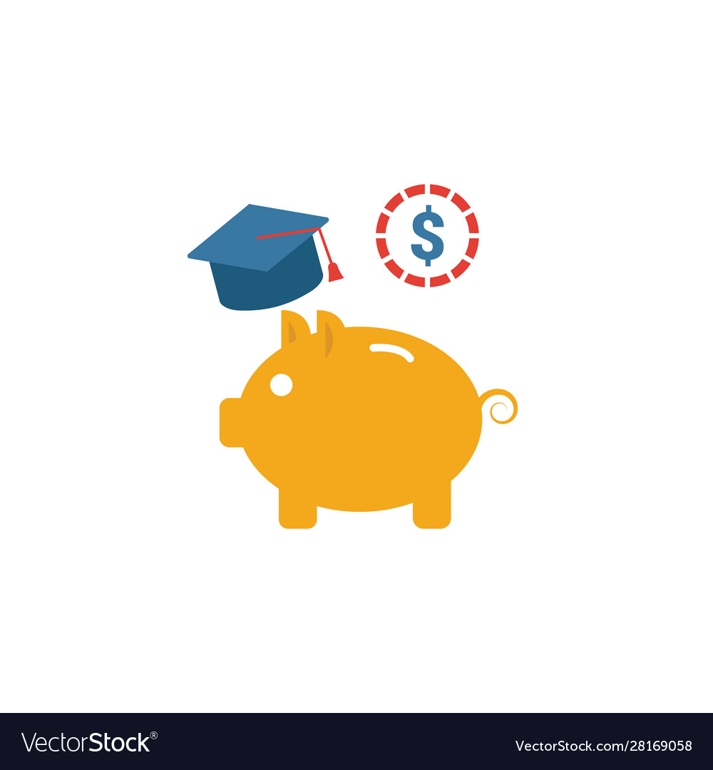 College saving plan icon simple element from