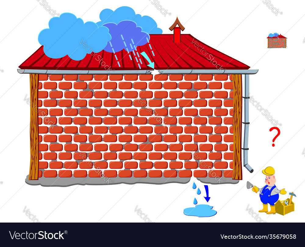 Logic puzzle game with labyrinth for children vector image Logic puzzle game with labyrinth for children