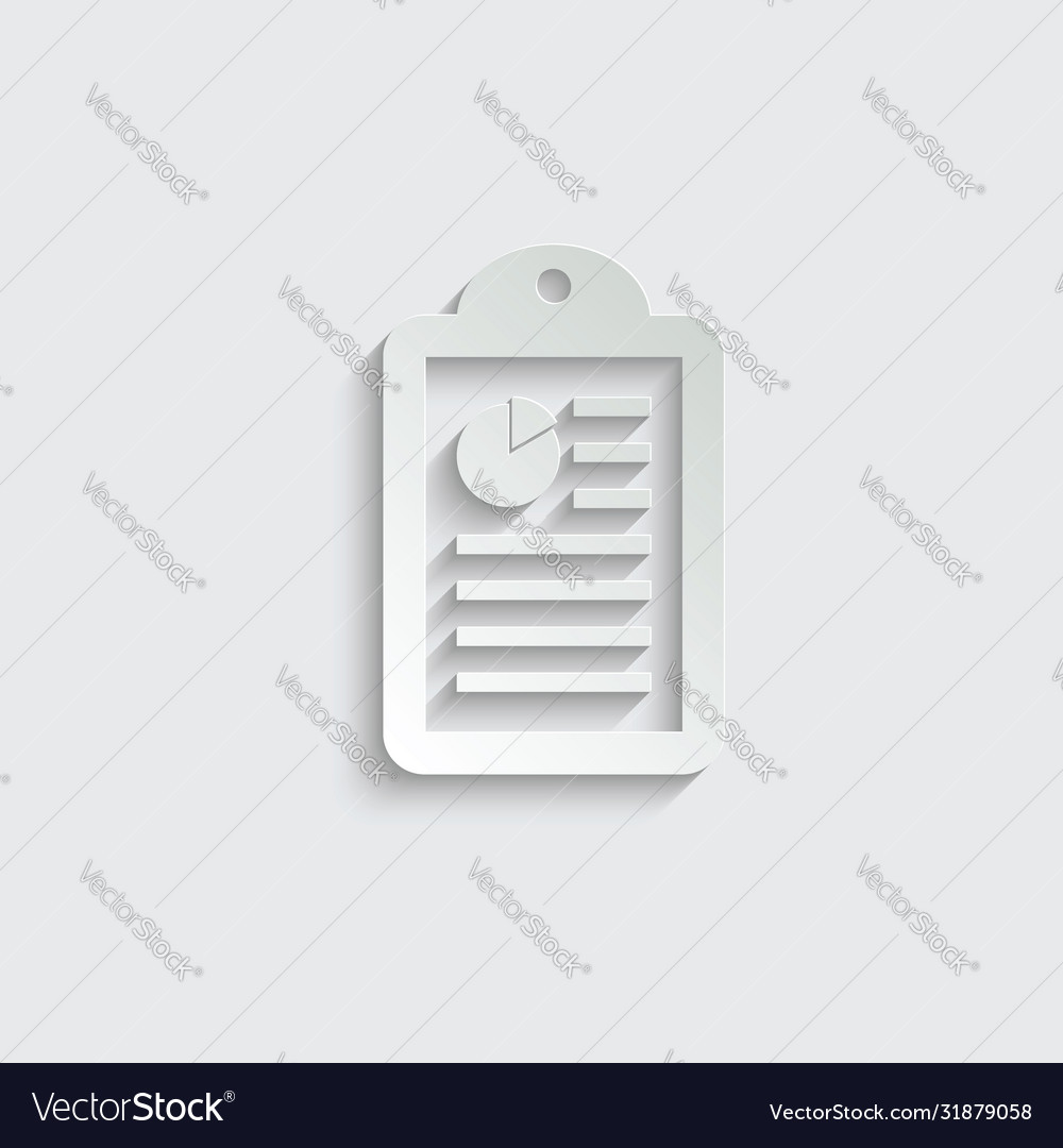 Paper document icon with chart or graph