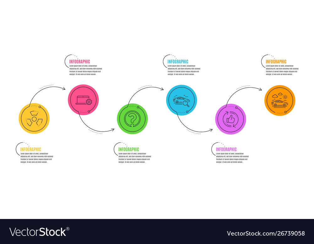 Refresh like question mark and search car icons vector image Refresh like question mark and search car icons
