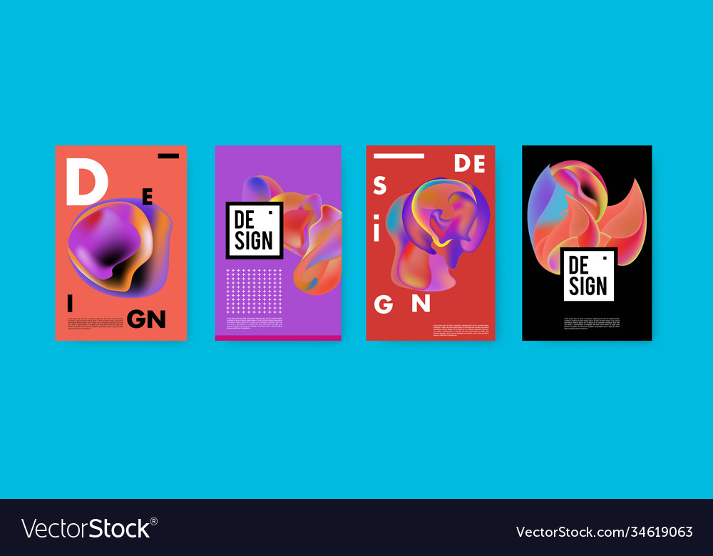 Abstract colorful liquid and fluid pattern