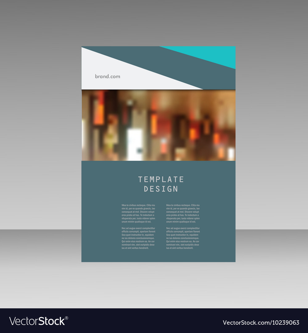 Annual report business brochure template cover