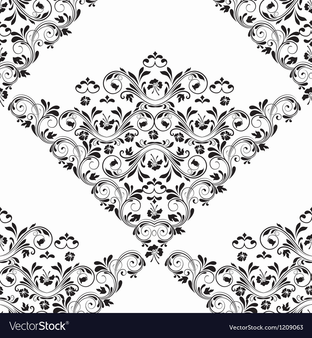 Damask seamless pattern
