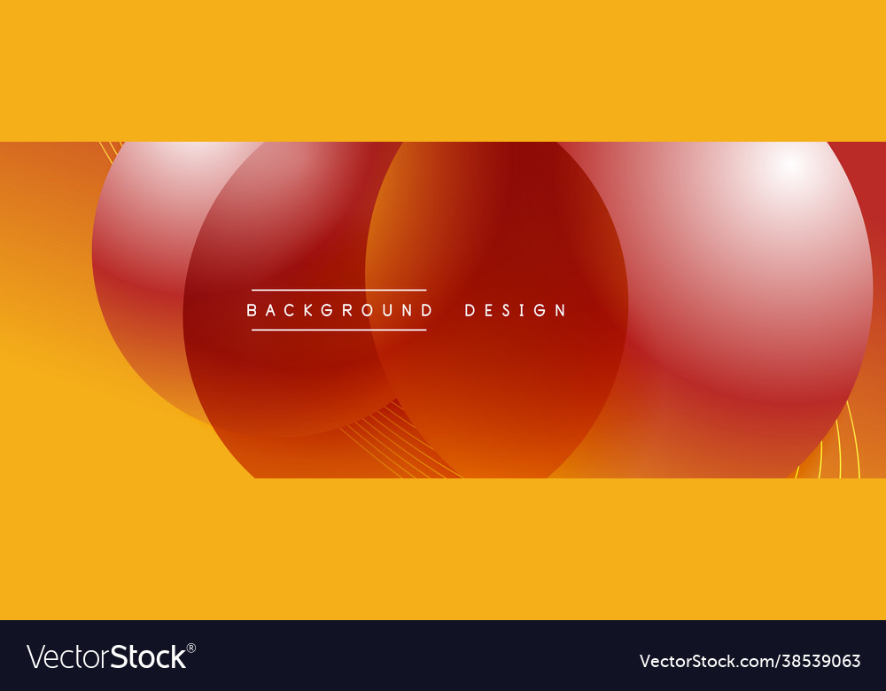 Gradient circles with shadows techno vector image Gradient circles with shadows techno