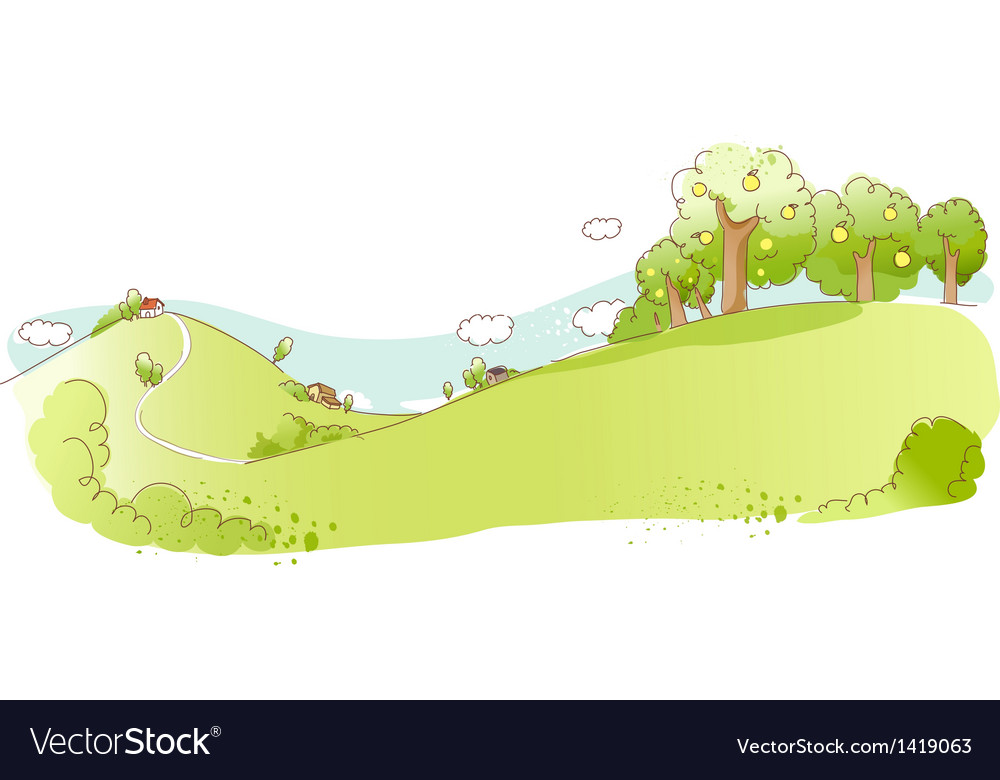 Idyllic landscape background