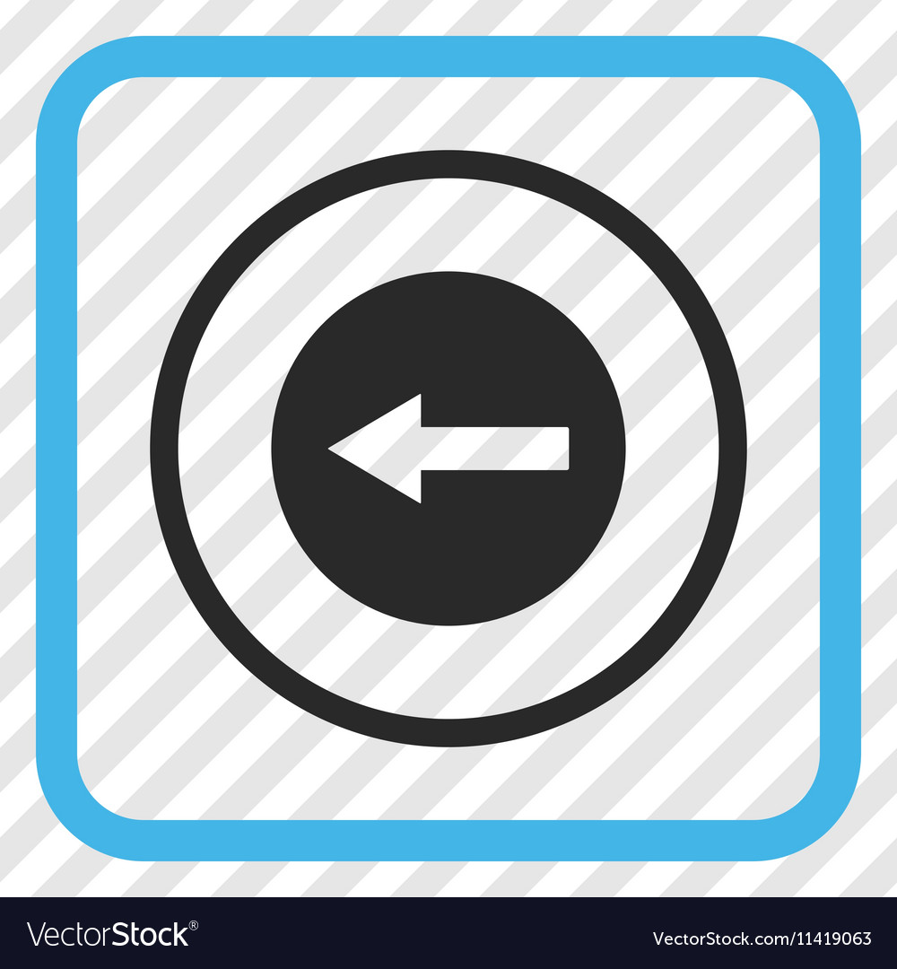 Left rounded arrow icon in a frame