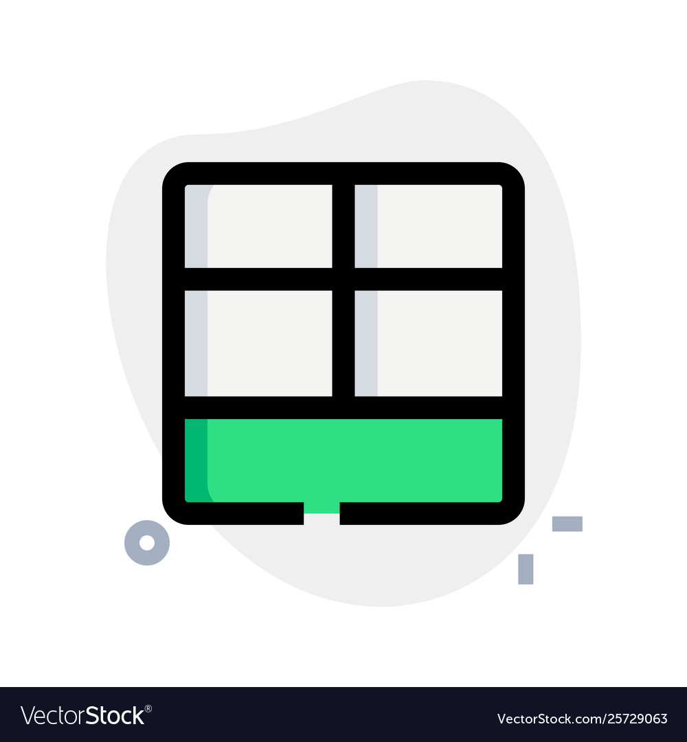 Mehrere Bildschirm mit unteren Balken-Menü Layout