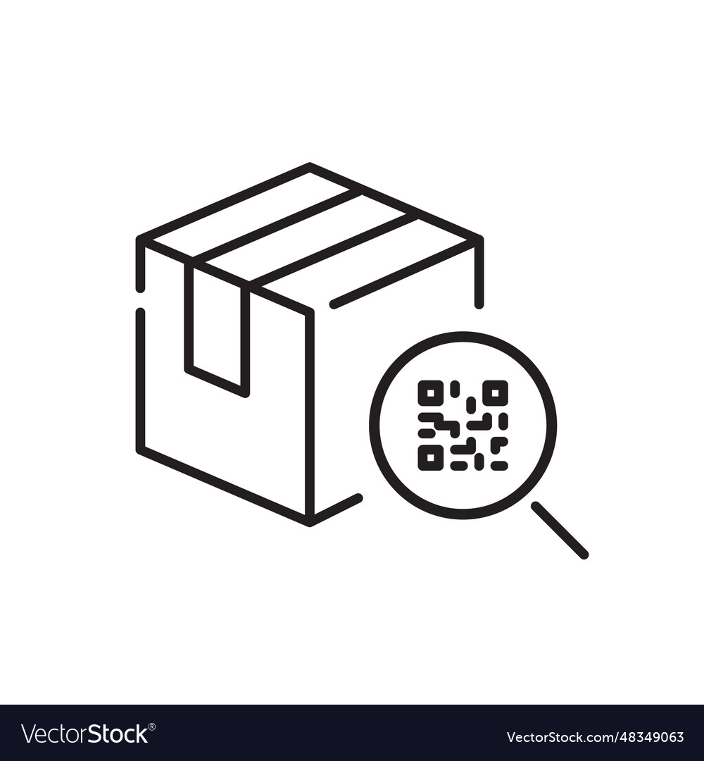 Parcel delivery with qr-code scan magnifying