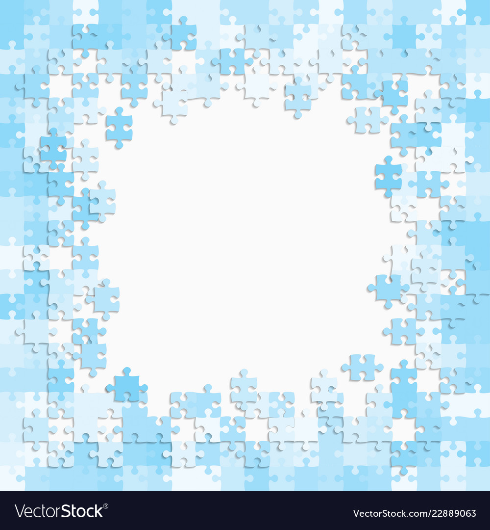 The Light Blue Background Puzzle Frame Jigsaw The Light Blue Background Puzzle Frame Jigsaw