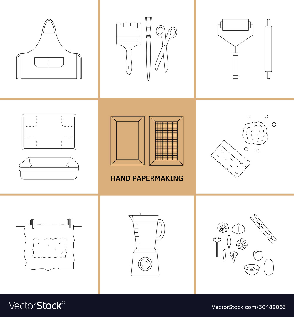 Thin line icons items