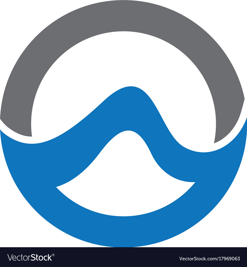 Wasserwelle Logo Vorlage