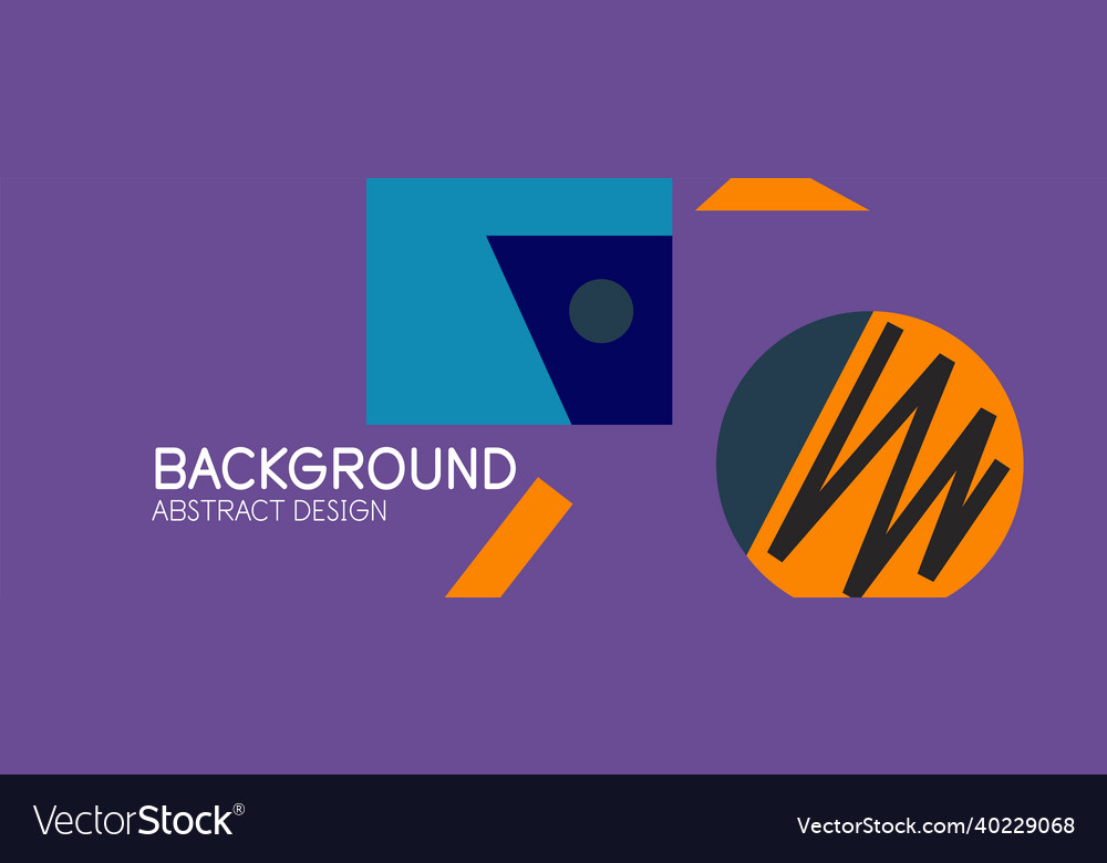 Abstract background with blocks lines geometric Vector Image Abstract background with blocks lines geometric