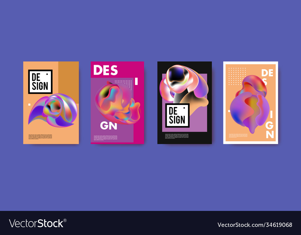Abstract colorful liquid and fluid pattern Vector Image Abstract colorful liquid and fluid pattern