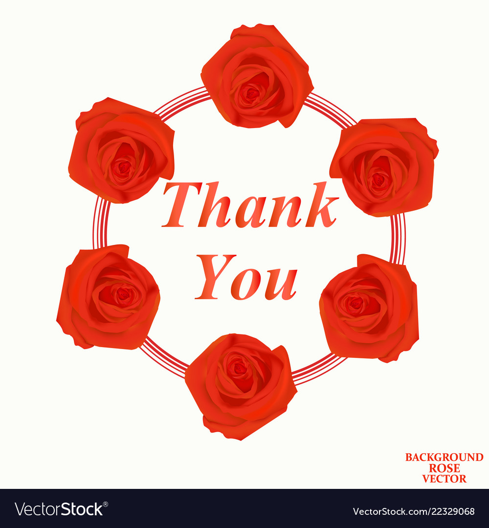 Background with thank you Royalty Free Vector Image