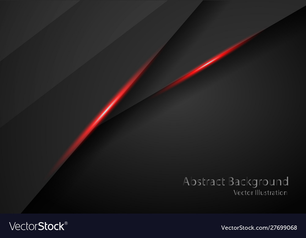 Black background overlap dimension grey message vector image Black background overlap dimension grey message