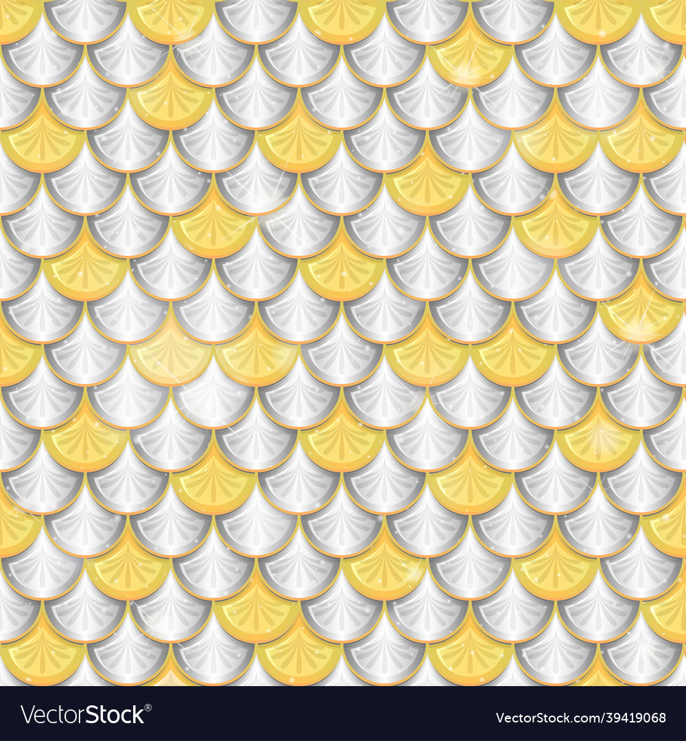 Fish scale seamless pattern background Royalty Free Vector