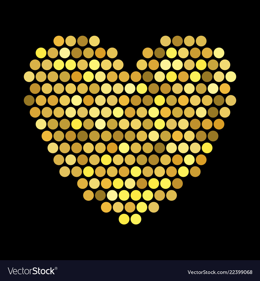 Heart with halftone effect vector image Heart with halftone effect