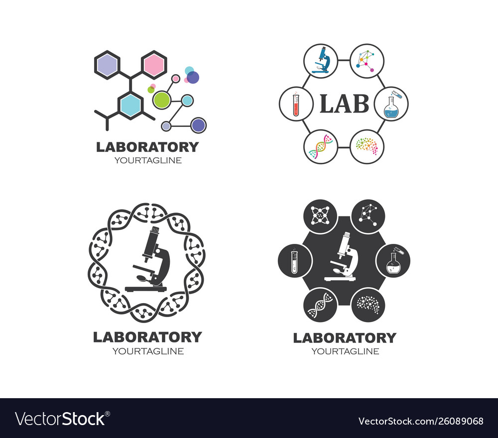 Laboratory icon logo design