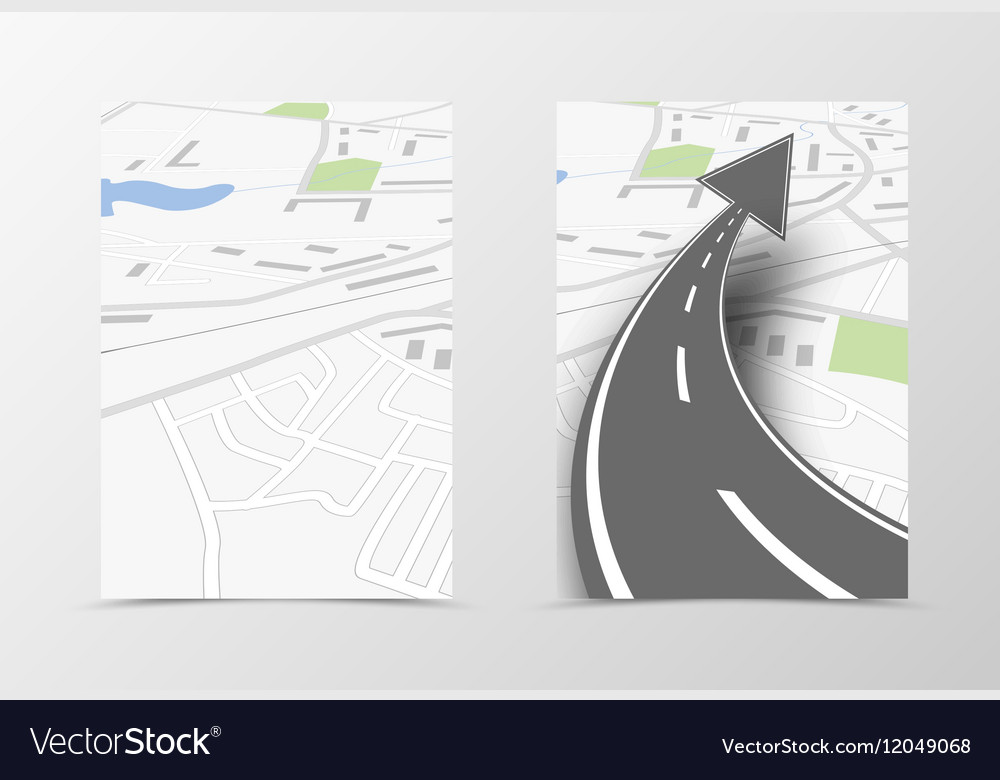 Navigation Flyer Template - Map Route
