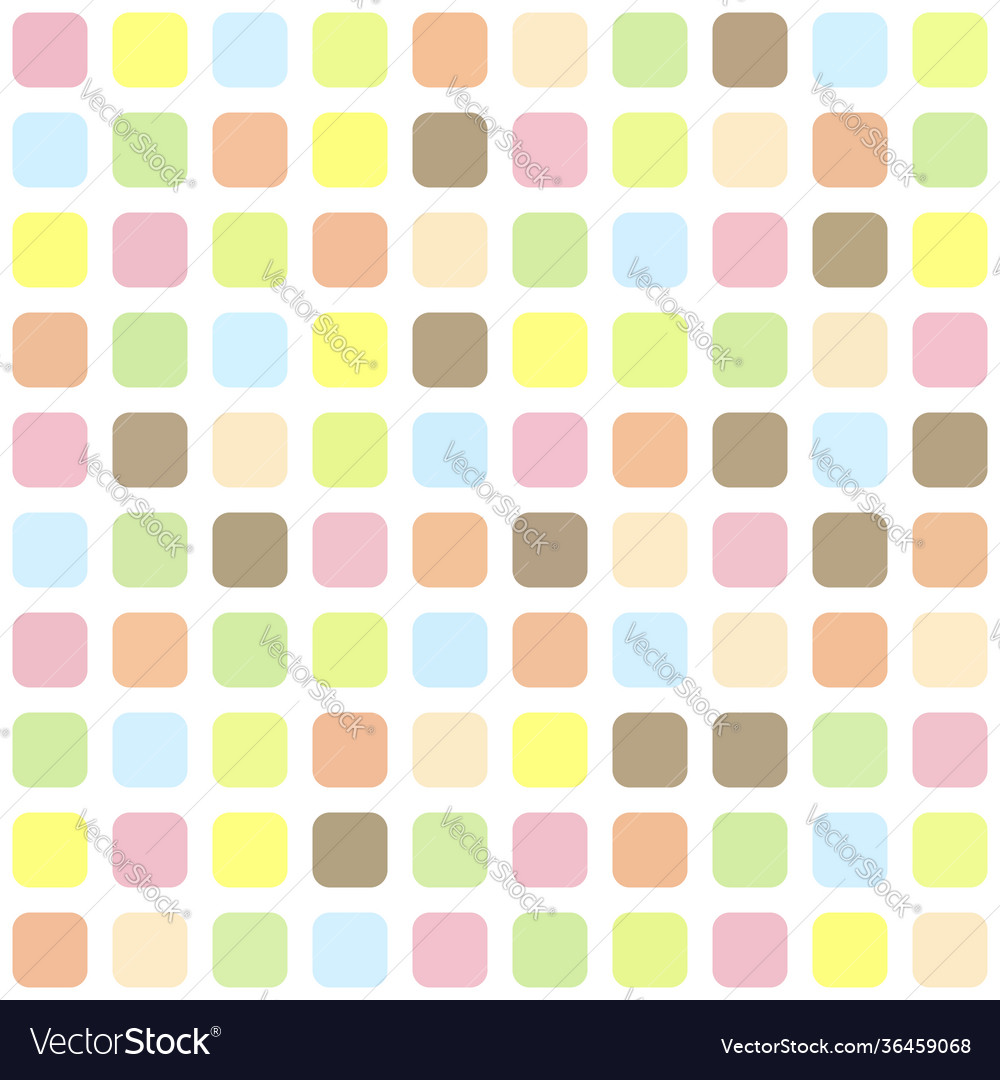 Rounded Square Mosaic Pattern