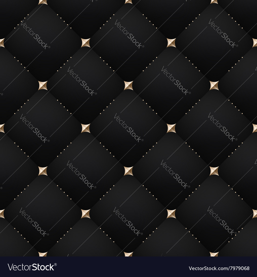 Seamless luxury dark black pattern and background Vector Image