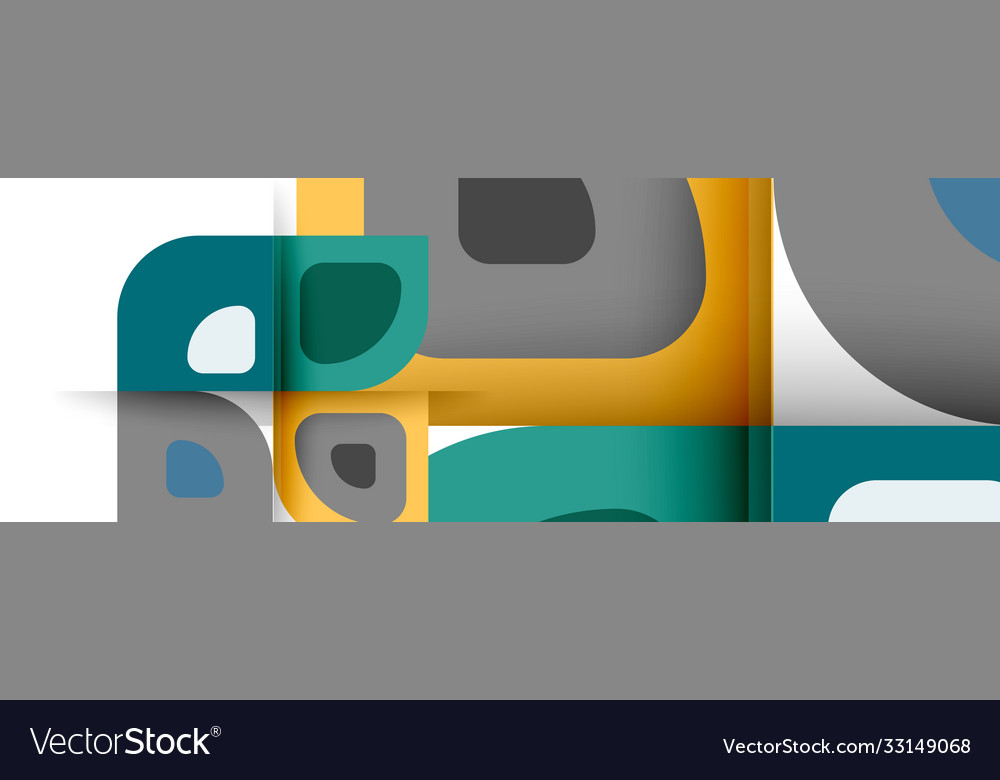 Set modern geometric abstract Royalty Free Vector Image