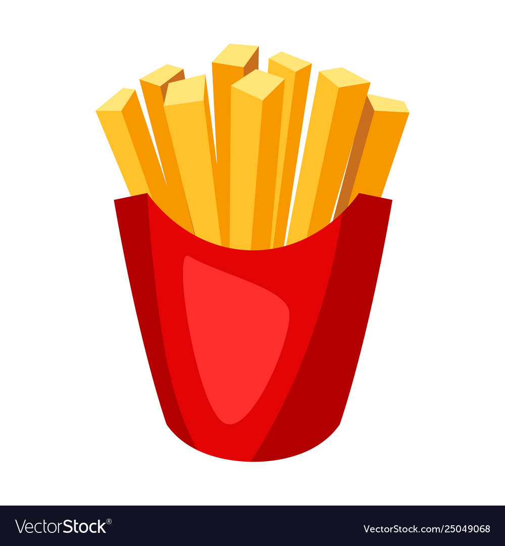 Stylized french fries Royalty Free Vector Image