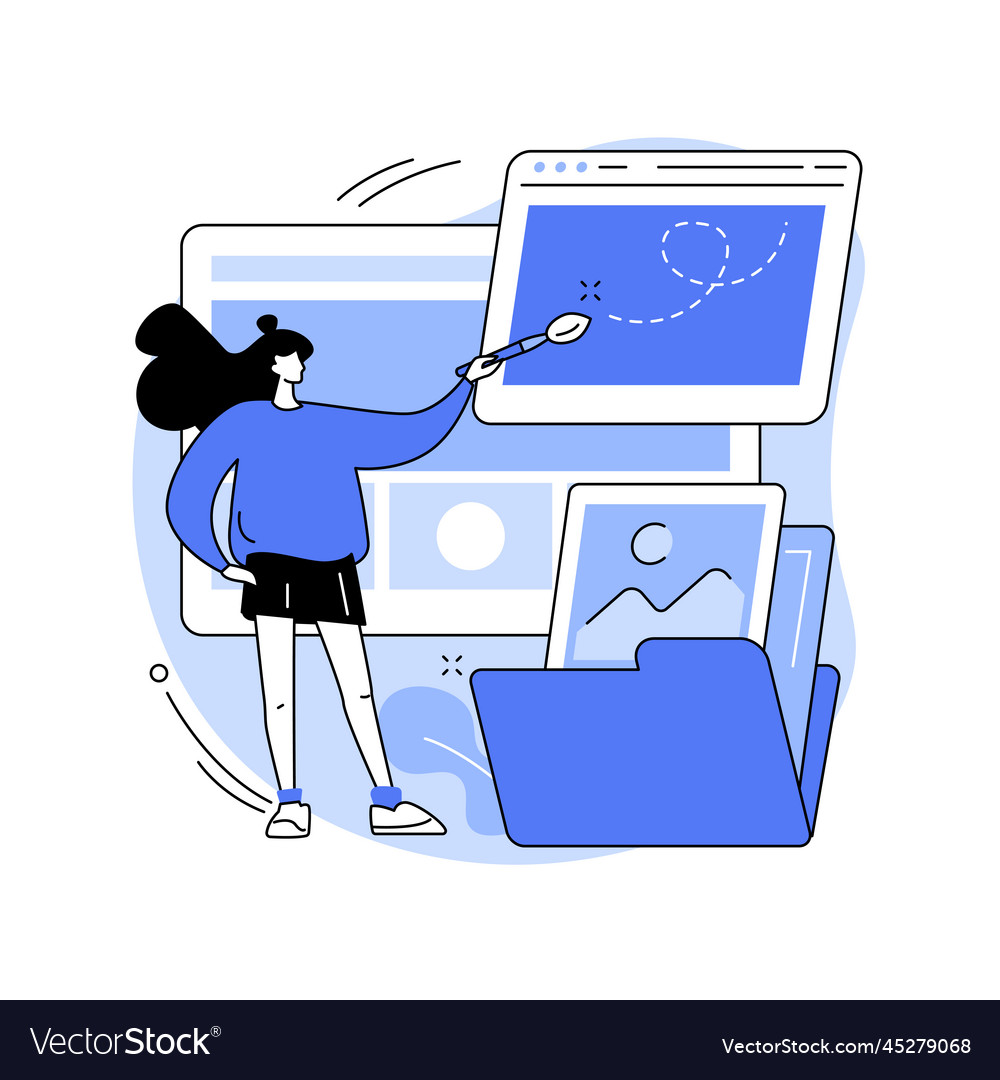 Web design abstract concept vector image Web design abstract concept