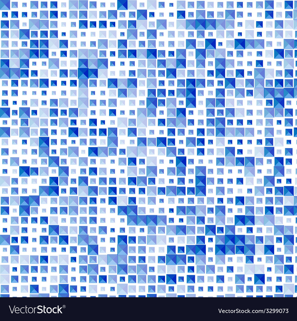 Abstract geometry triangles bright blue pattern